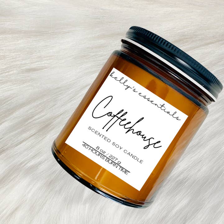 Coffeehouse Scented Candle for wholesale by Kelly’s Essentials