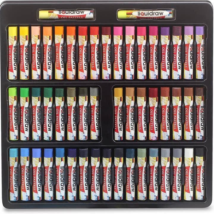 Liquidraw - Wholesale Pastels - Liquidraw Oil Pastels For Art, 52 Colours Soft Oil Pastels Set For Artists, Students, Kids, Drawing, Sketching & Painting1