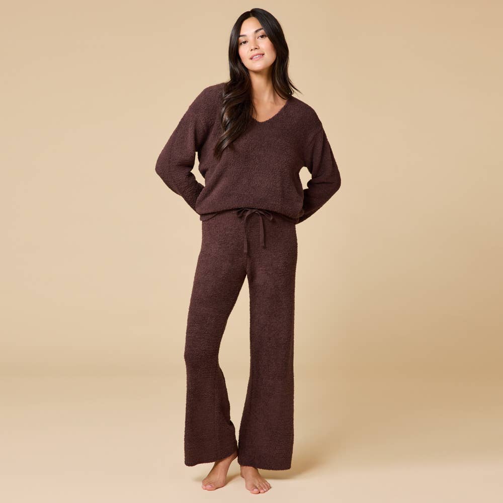 Softies - Wholesale Lounge Set - Women's - Oprah's Fave 2024 - Solid Marshmallow V-Neck Lounge Set10