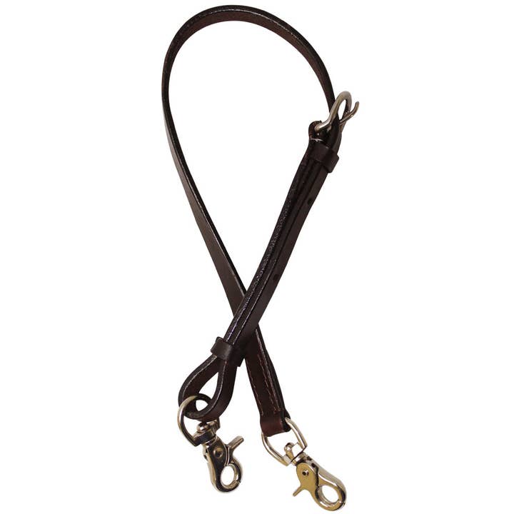 Tan 28" Western Horse Roping Tie Down Strap Snap Dark Brown for wholesale on Faire