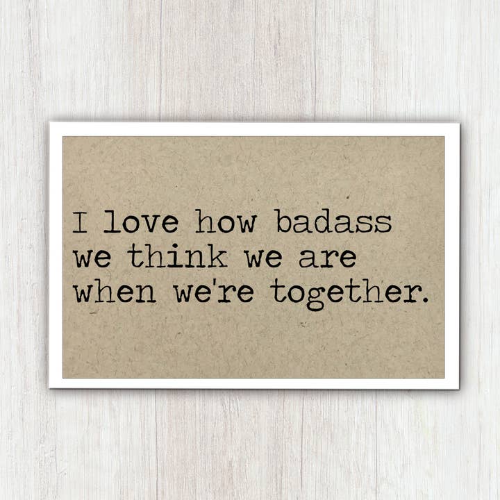 Badass Together Magnet for wholesale by Says the One