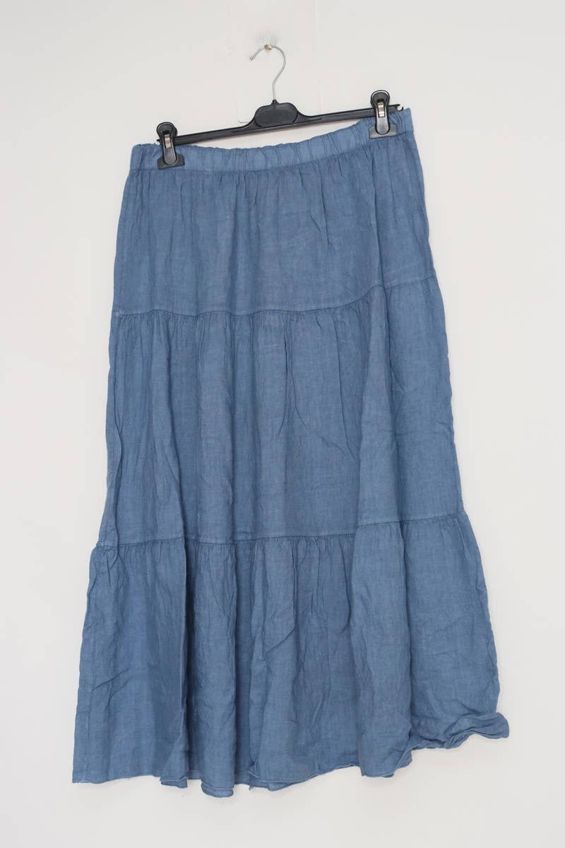 LÉA & LUC - Wholesale Skirt - Women's - 100% Linen Skirt REF. 83485