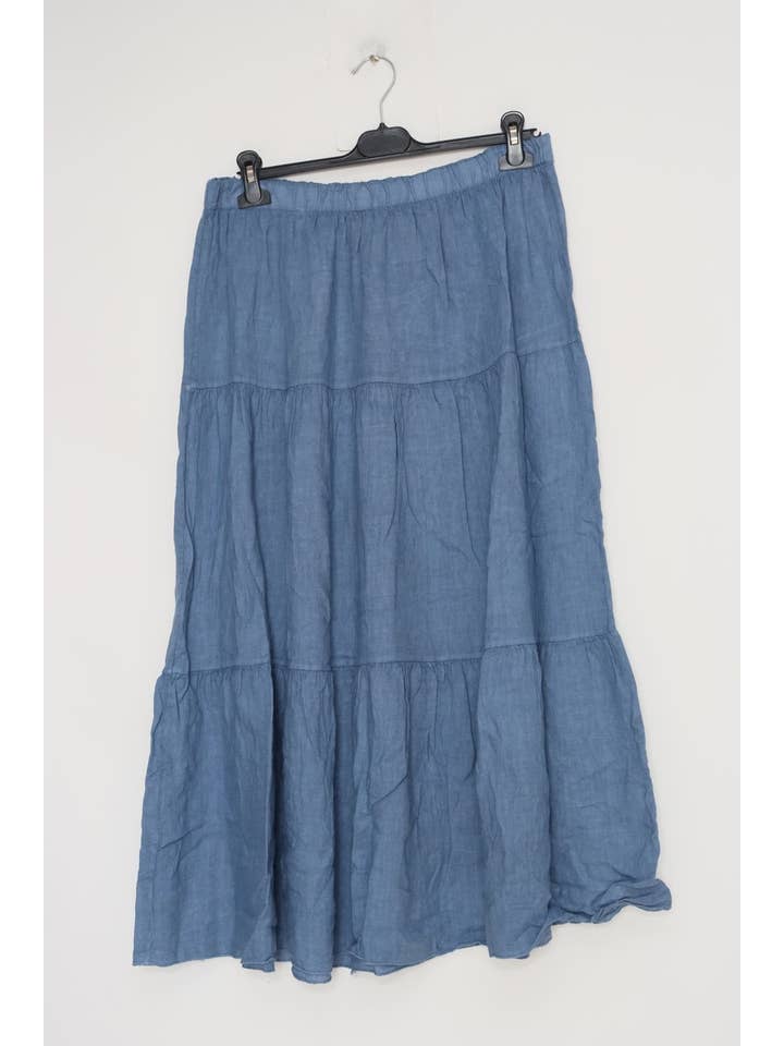 LÉA & LUC - Wholesale Skirt - Women's - 100% Linen Skirt REF. 83485