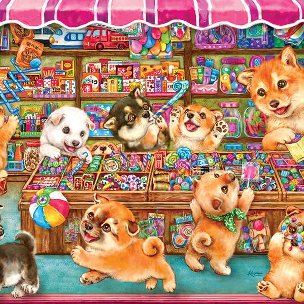 Shiba's Candy Store (35pc) Floor Puzzle - Ages 3+ for wholesale by Outset Games and Cobble Hill Puzzles