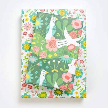 Enchanted Garden • Dubbelzijdig Eco-inpakpapier • Elke dag voor wholesale door Wrappily Eco Gift Wrap Co.