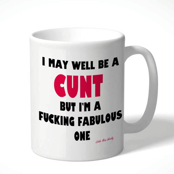 Cheeky Chops Cards & Wanky Candles - Wholesale Coffee Mug - Little Miss Cunty Mug Fabulous cunt LMC MUG03