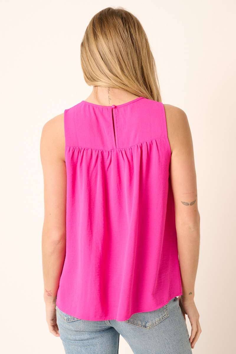 mittoshop – wholesale Blouse – Women’s – AIRFLOW SMOCKED YOKE SLEEVELESS BLOUSE30