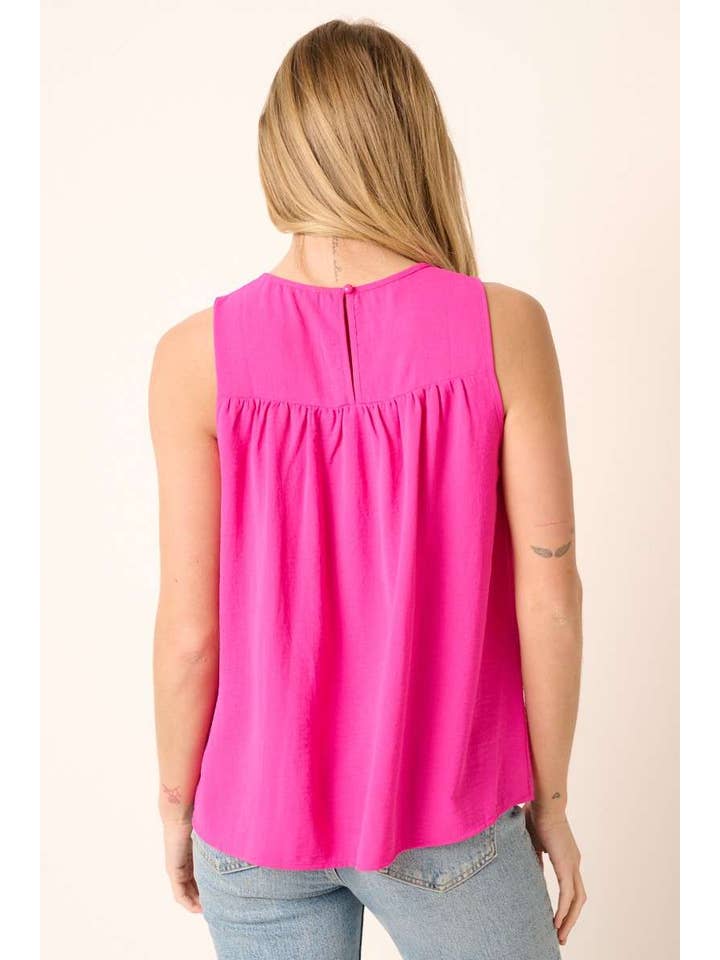 mittoshop - Wholesale Blouse - Women's - AIRFLOW SMOCKED YOKE SLEEVELESS BLOUSE30