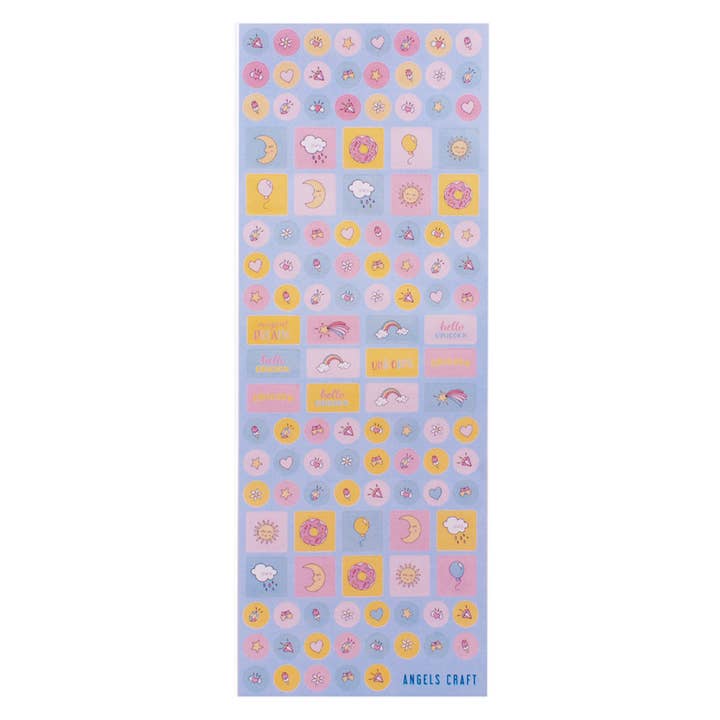 Angels Craft - Wholesale Sticker - Assorted Unicorn Stickers – 3ct, 12x40cm3