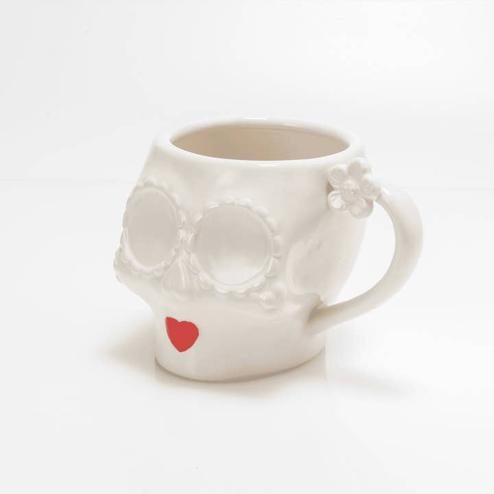 Mustard - Wholesale Coffee Mug - Sugar Skull Mug Femail4