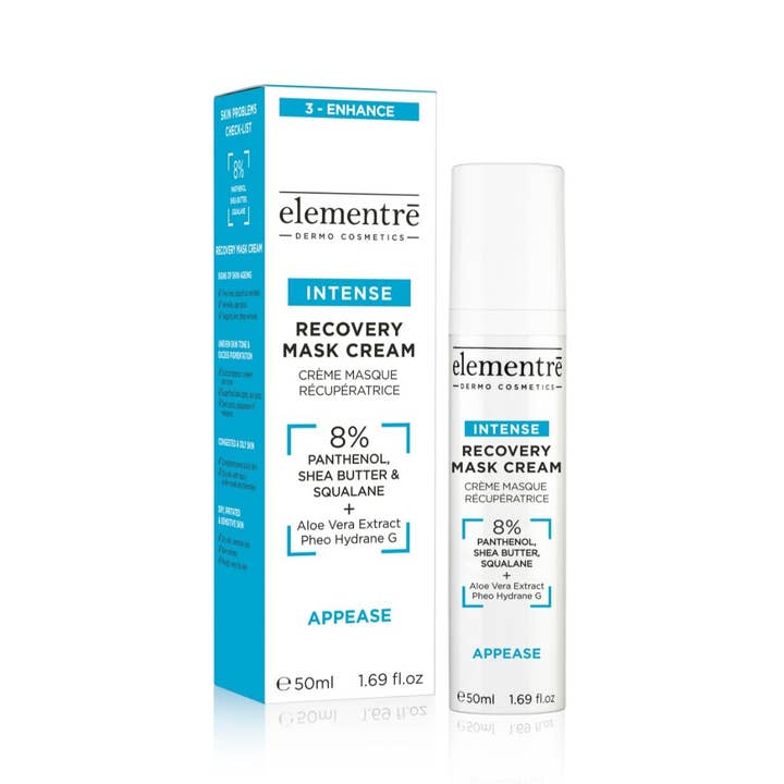 8% PANTHENOL, SHEABOTER EN SQUALAAN - CRÈME VOOR INTENSIEF HERSTEL voor wholesale door elementrē dermo cosmetics