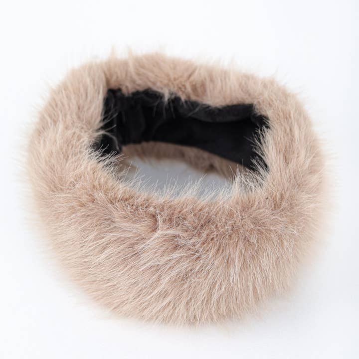 PEACH ACCESSORIES – Engroshandel Ørevarmere - Dame – Hyggelig Ørevarmer Falsk Pels Vinter Hårbånd SD12519