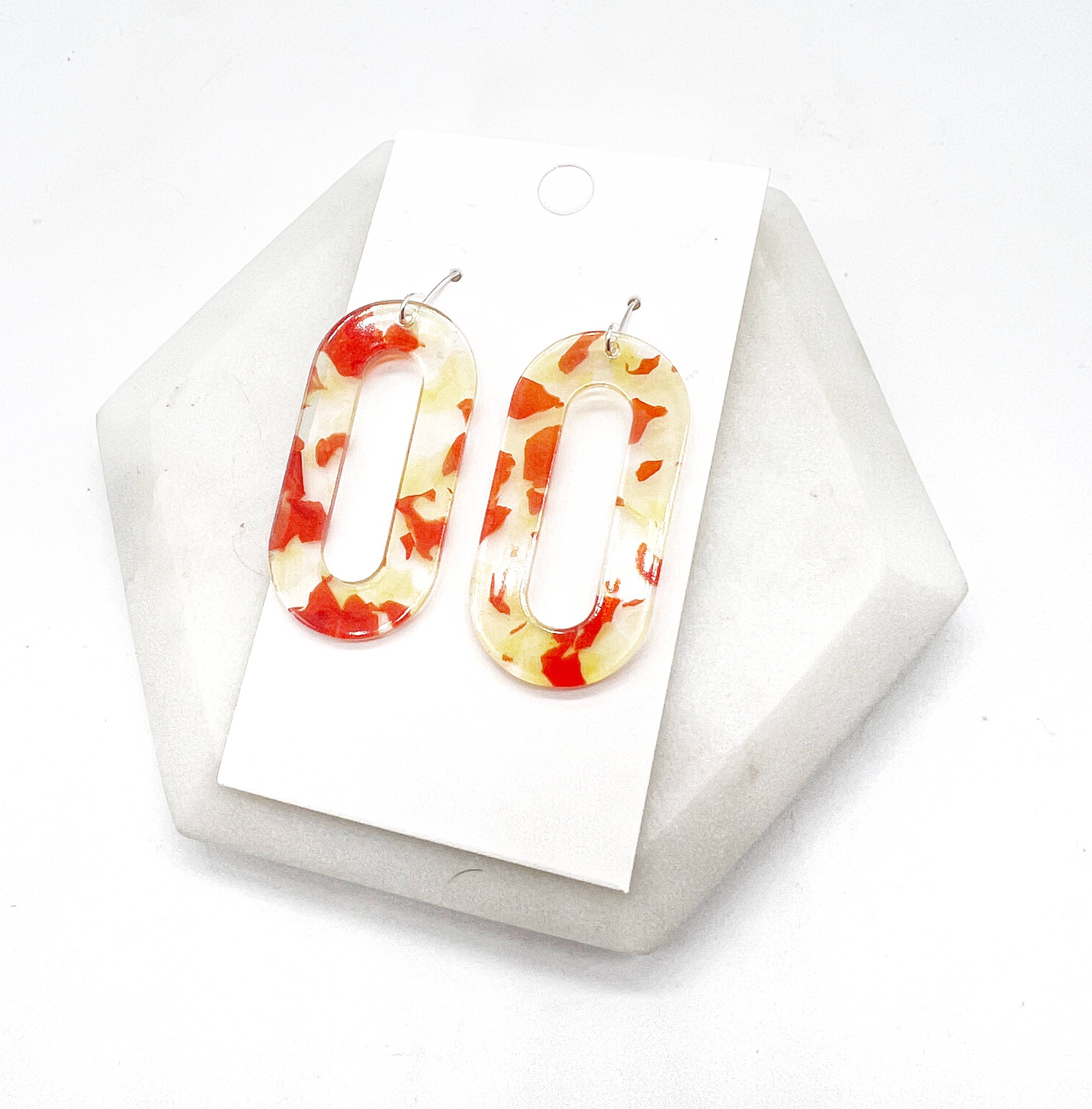 Baubles by B - Vente Boucles d'oreilles pendantes - Boucles d'oreilles en acrylique Kansas City Yellow Red Chiefs5