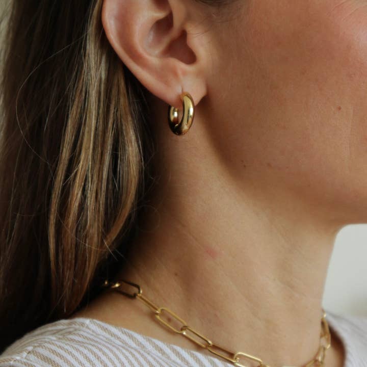 Petrel Waterproof Hoop Earrings (Small) for wholesale by and danu