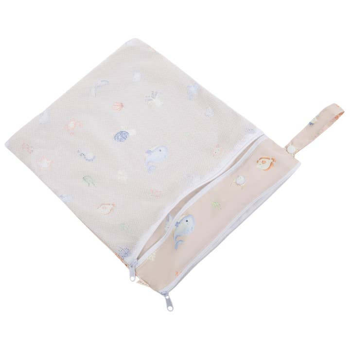 Ali+Oli - Vente Sac étanche - Enfant et bébé - Sac humide/sec à double compartiment avec poche en mesh (Sous-marin)5