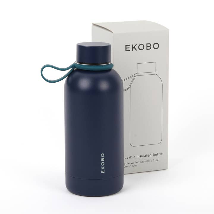 Insulated Reusable Bottle 350ml - Midnight Blue for wholesale by EKOBO