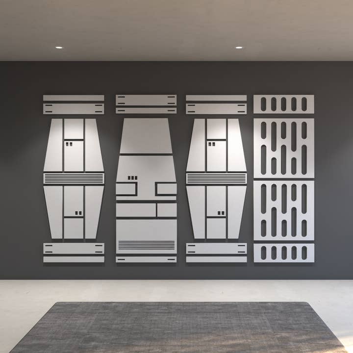 3D-muurbekleding sciencefiction ruimteschip voor wholesale door Guipp-Decor - Decoriy