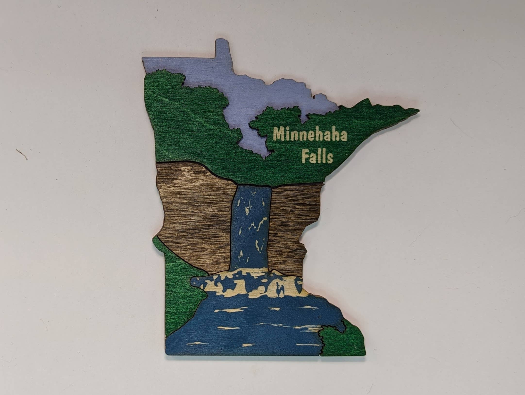 Knit and Nailed - Wholesale Ornament - Minnesota Wood Ornament Art 5" varieties28