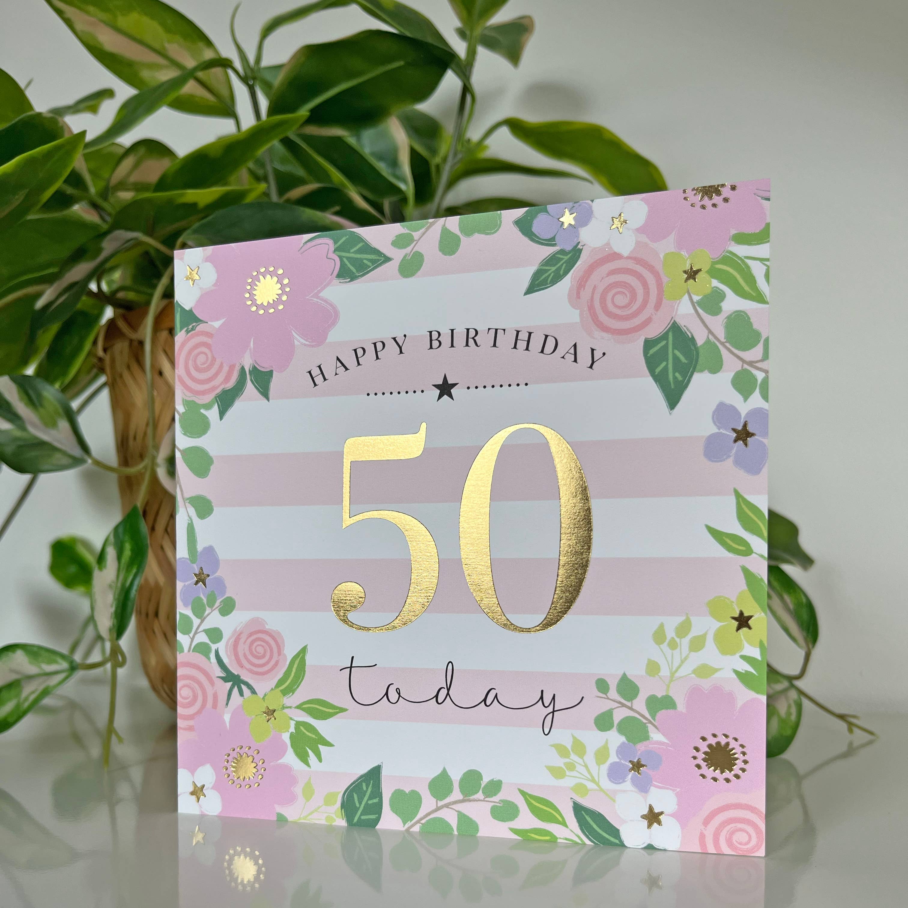 Michelle Fiedler Design – wholesale Birthday card – Milestone 50th Birthday1