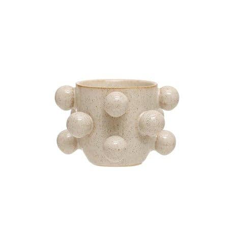 Auden & Avery - Wholesale Plant Pot - Stoneware Reactive Glaze Planter Pot w/Orbs - Holds 3" Pot