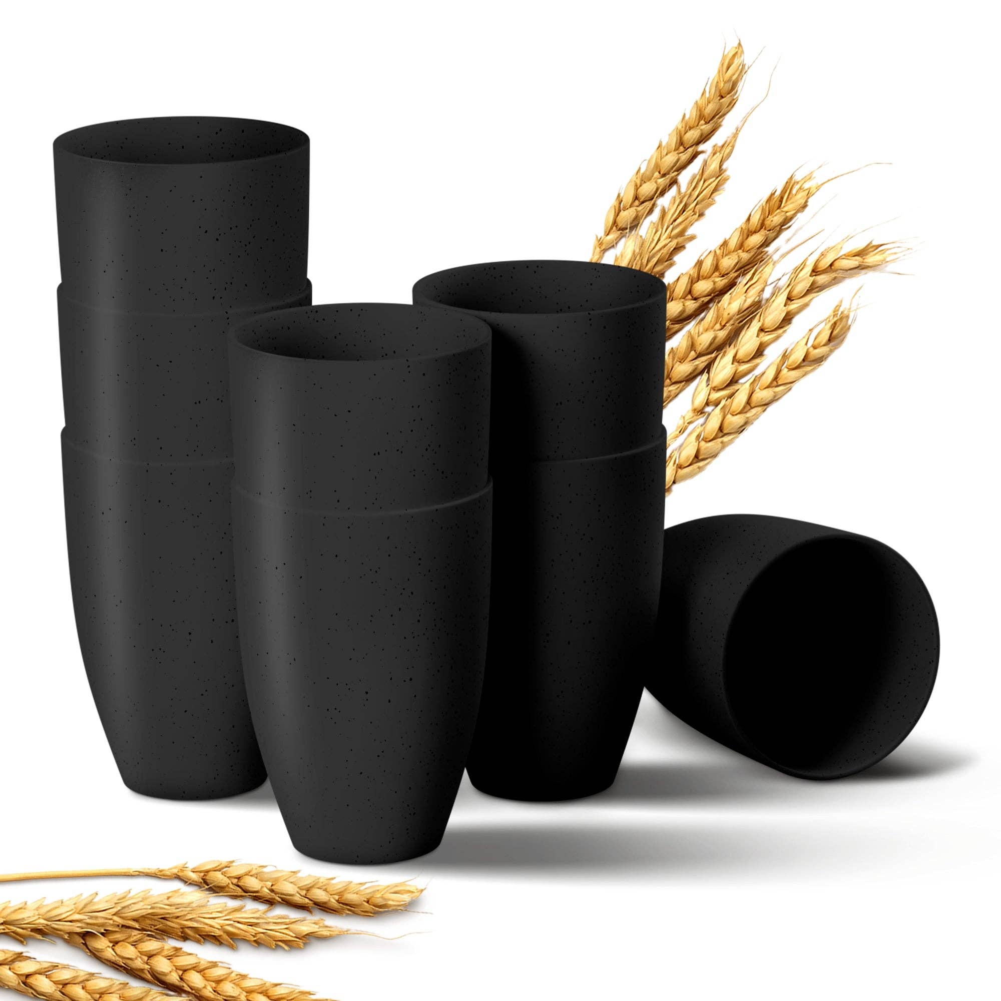 Greendish - Vente Verre/tasse - Ensembles de gobelets à boire en paille de blé écologique légers20