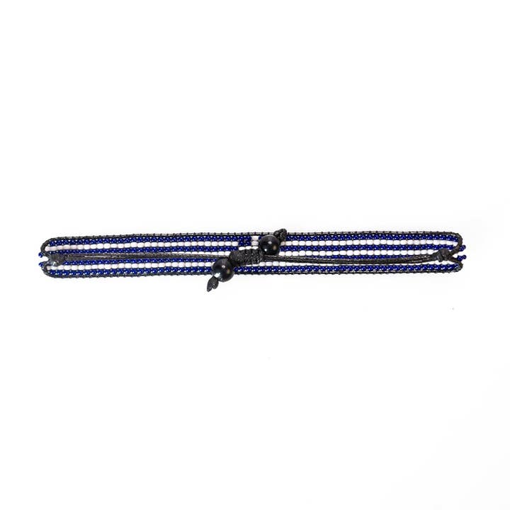 Fahari Luxury - Wholesale Woven/Braided Bracelet - Greece Flag Bracelet: Handmade Bracelet, Adjustable Beaded Boho-Style Rope Bracelet with Patriotic Design6