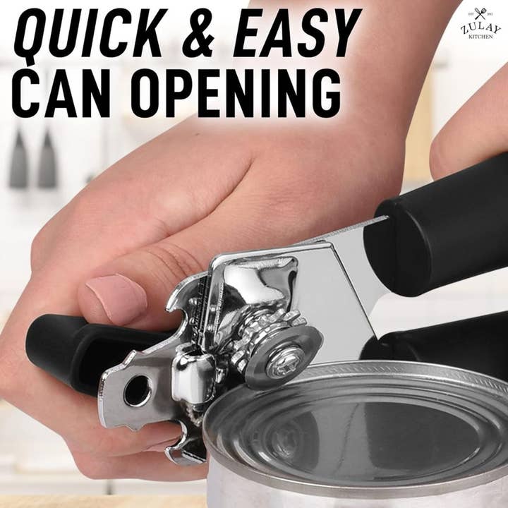 Zulay Kitchen - Wholesale Can Opener - Can Opener Stainless Steel Blade - Hangable & Shelf Ready6