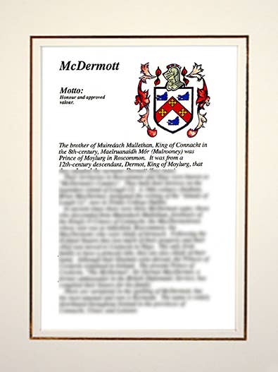 McDermott per la vendita all'ingrosso da parte di Family Histories