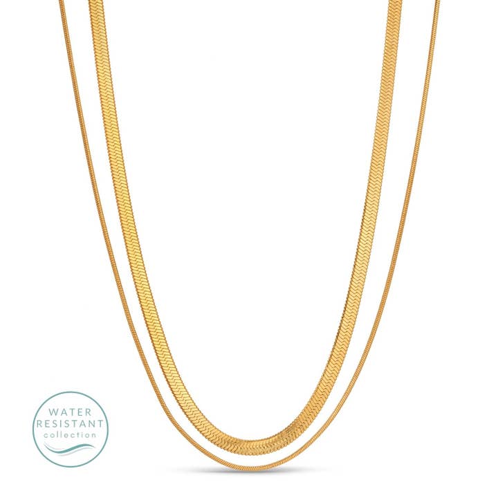 Double Layer Water Resistant Necklace for wholesale by Splendid Iris