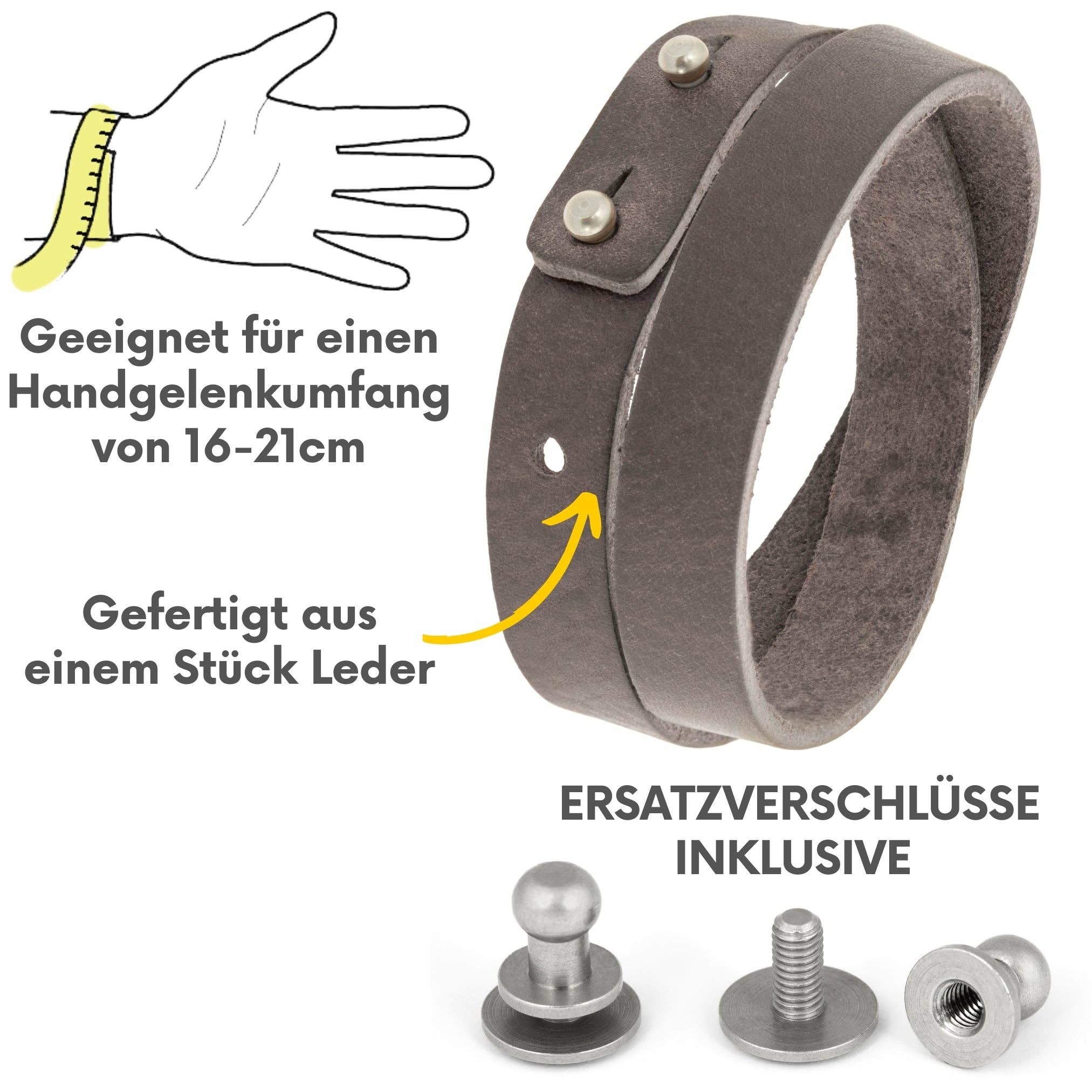 Simaru - Venta al por mayor Brazalete - Pulsera de cuero con tachuelas25