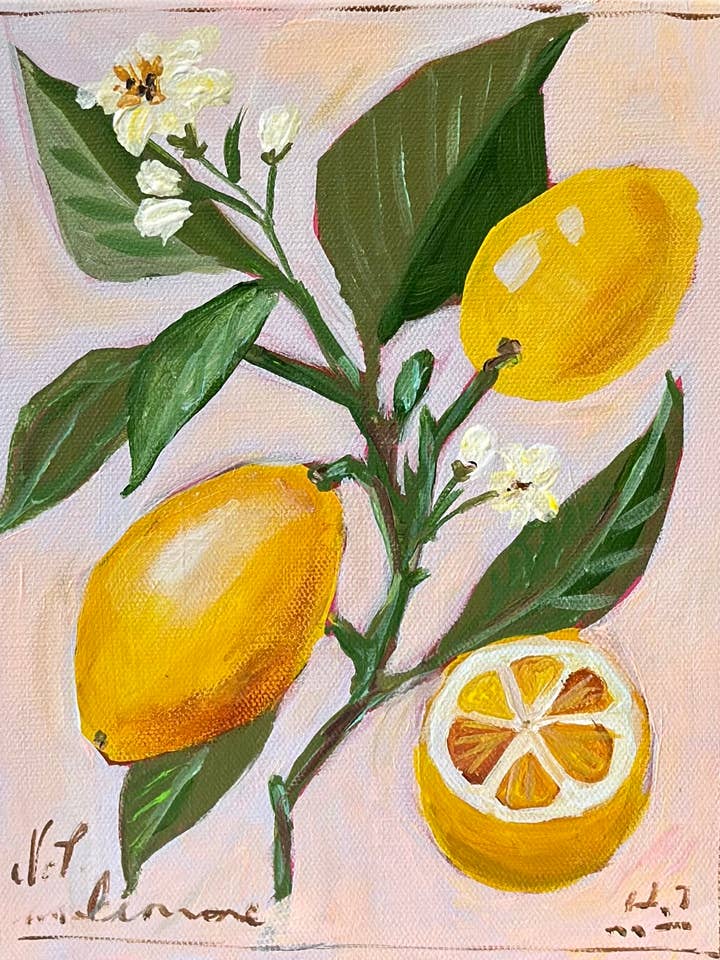 Lemon Branches Greeting Card for wholesale by Carpe Diem Papers