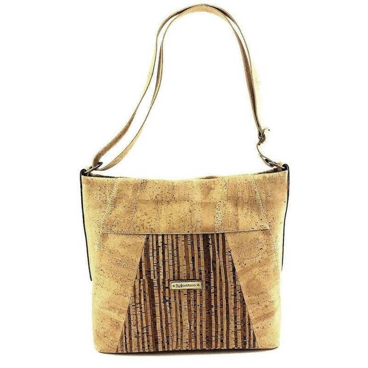 Cork Crossbody Bag Large Vegan Crossbody Purse Kristi for wholesale by Moddanio Cork