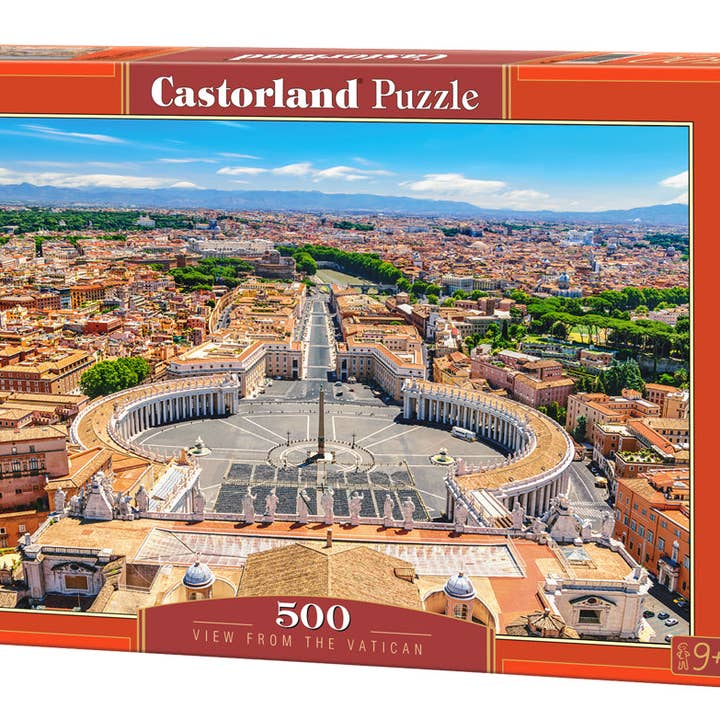 500-teilige Puzzle, Blick vom Vatikan, Rom, Puzzle von Italien, Petersplatz, Touristenort, Erwachsenenpuzzle, Castorland B-53964 für den Großhandel von CASTORLAND by Bridge Toys