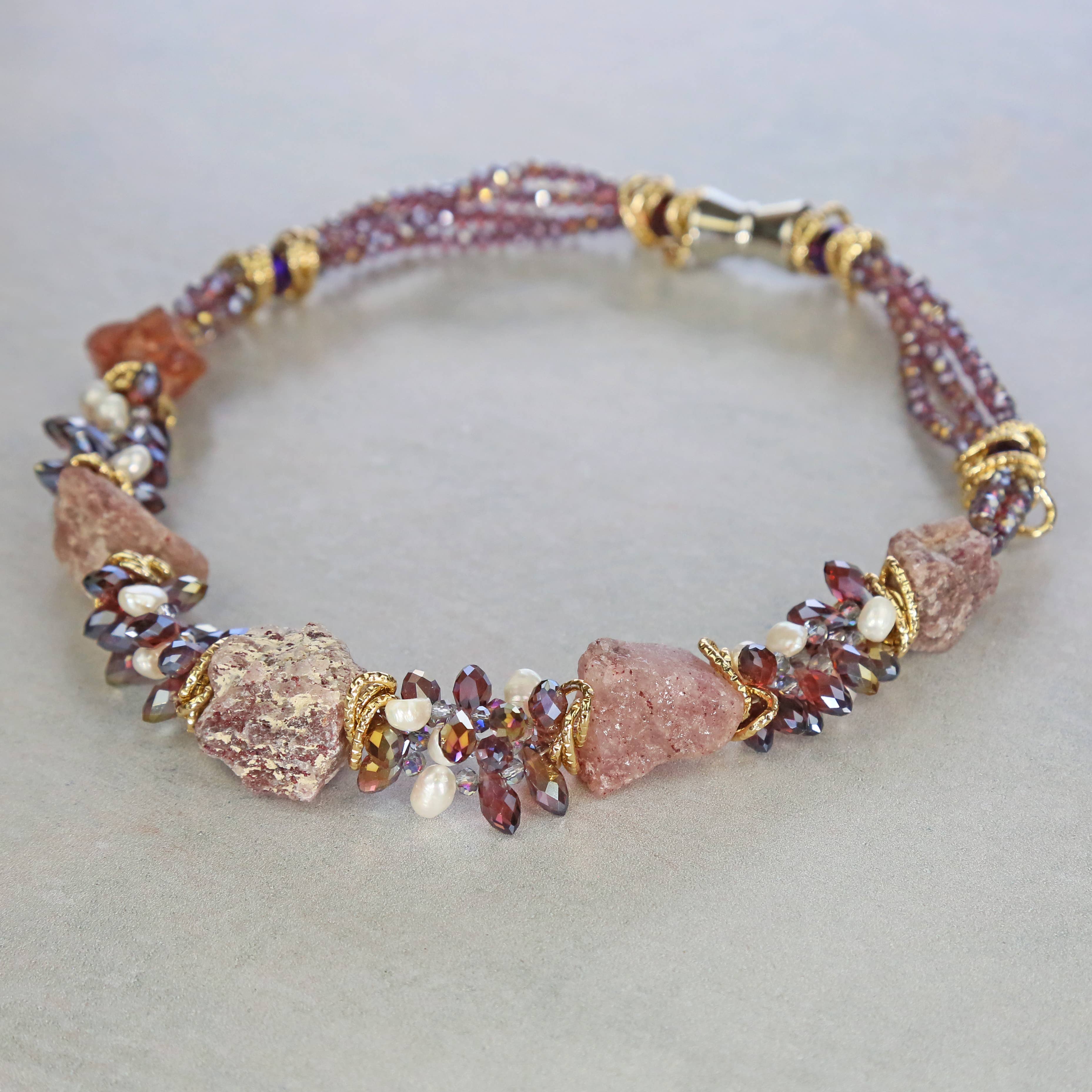 IST Jewelry - Wholesale Beaded/Pearl Necklace - Gemstones & Crystal Short Necklaces4