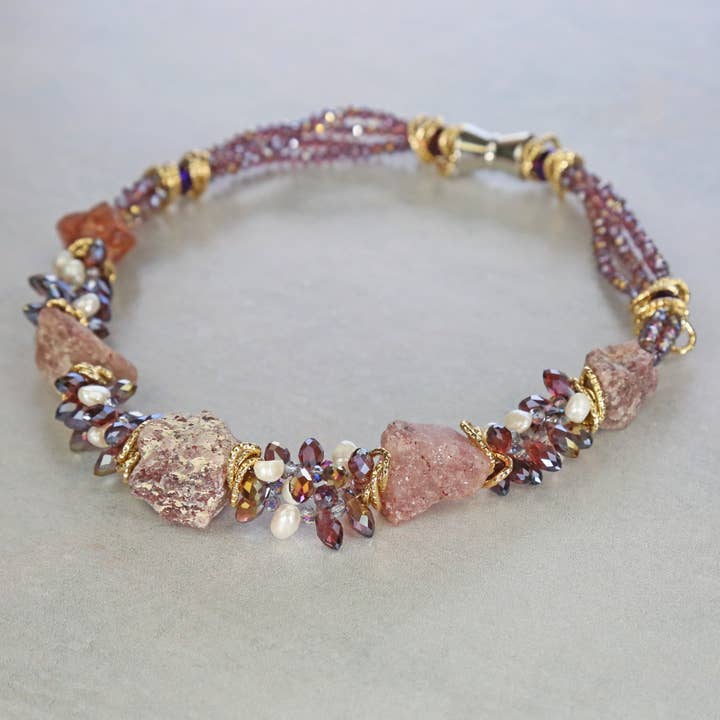 IST Jewelry - Wholesale Beaded/Pearl Necklace - Gemstones & Crystal Short Necklaces4