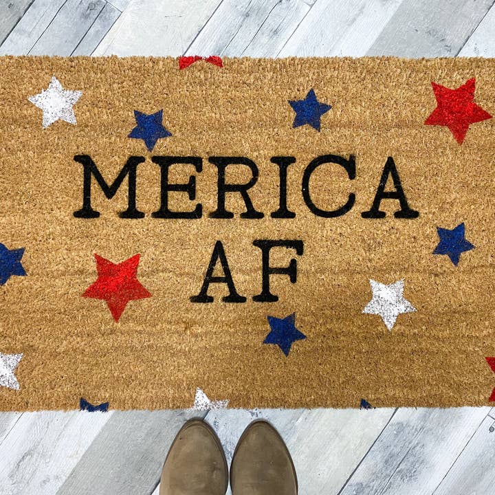 Fourth of July Doormat for wholesale by PaintedStorkDesigns