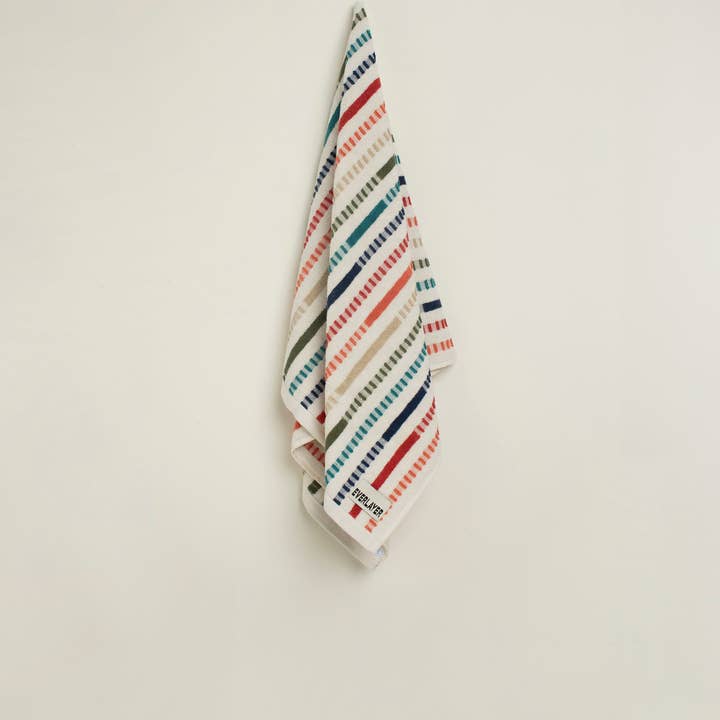 Multi Stripe Hand Towel (Pair) Velvet for wholesale on Faire