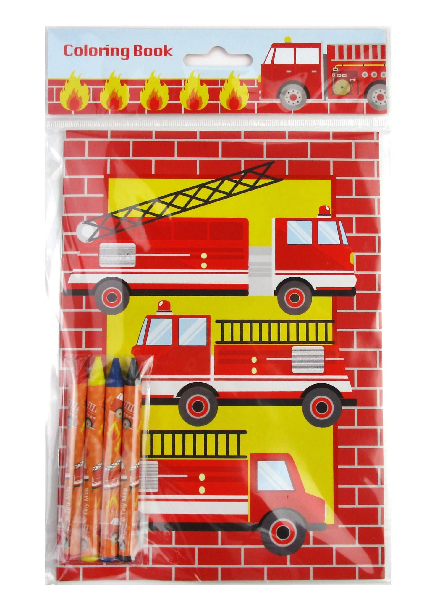 Download Fire Truck Coloring Books With Crayons Party Favors Faire Com