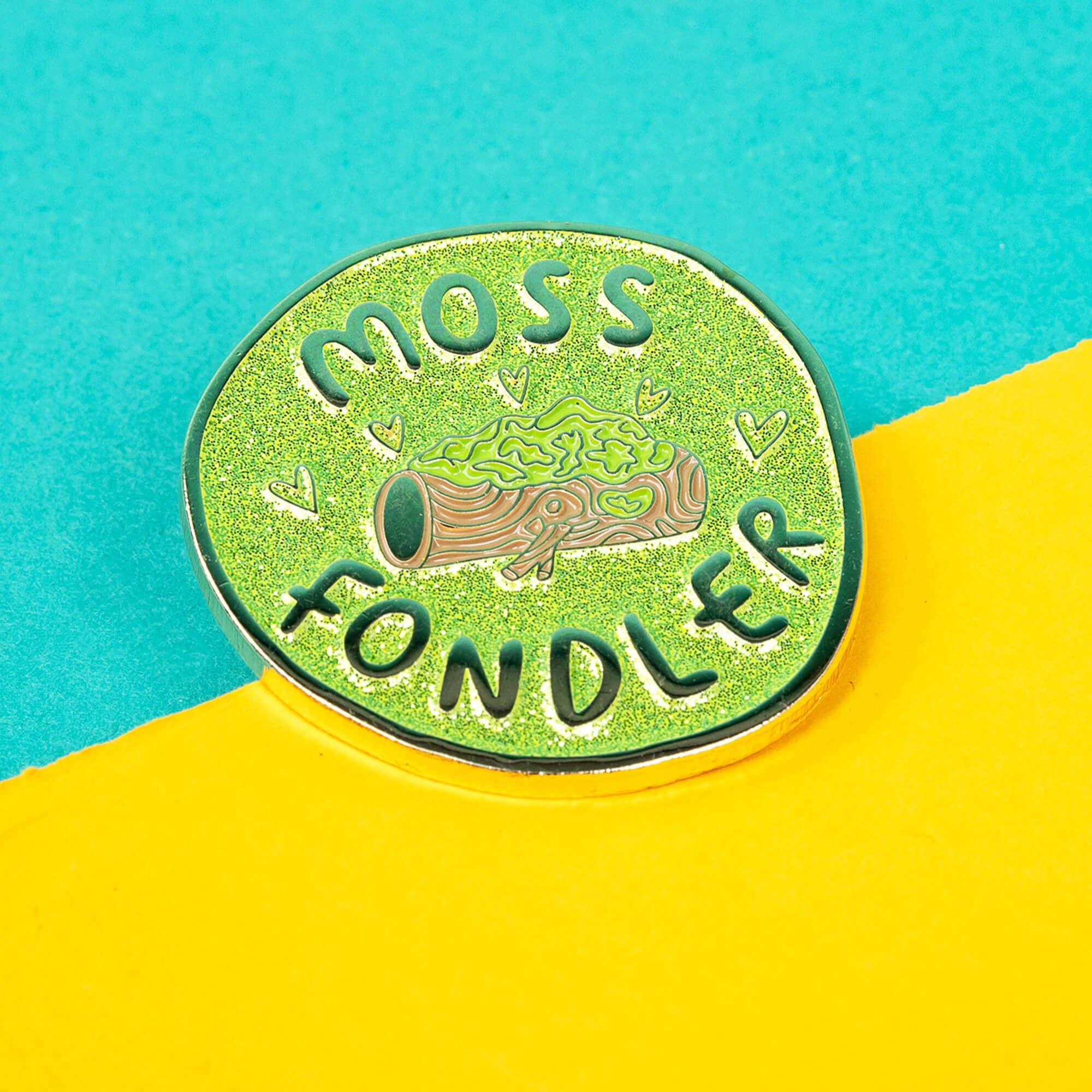 Katie Abey - Wholesale Lapel Pin/Button - Moss Fondler Enamel Pin Badge1