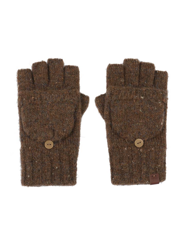 2045-03-12 FINGERLESS GLOVES BROWN for wholesale by BICKLEY + MITCHELL AMSTERDAM