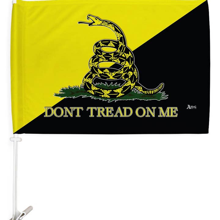 Two Group Flag Co - Wholesale Flag - Gadsden Anarcho Capitalist Americana US Historic Car Flag