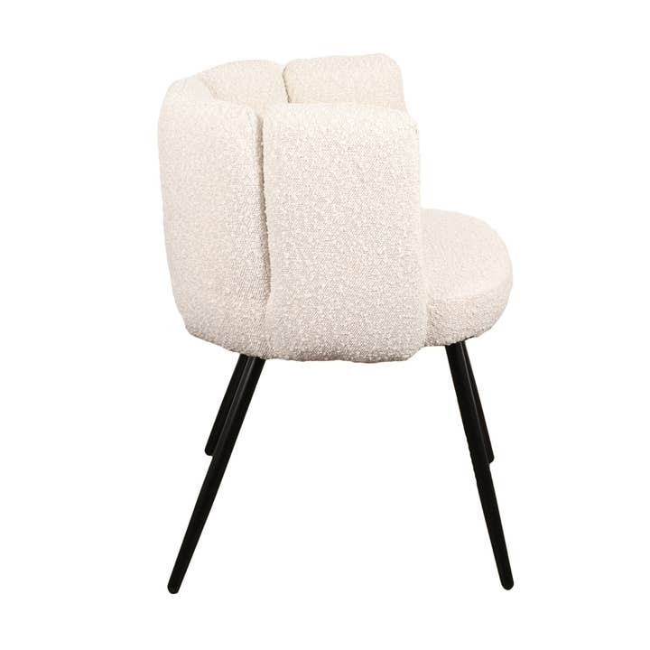 White Pearl High Five Chair (Boucle) for wholesale on Faire4