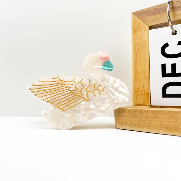 mildstyles - Wholesale Haarclip - Dames - Elegante klauwclip van zwanenacetaat voor dierenhaar3