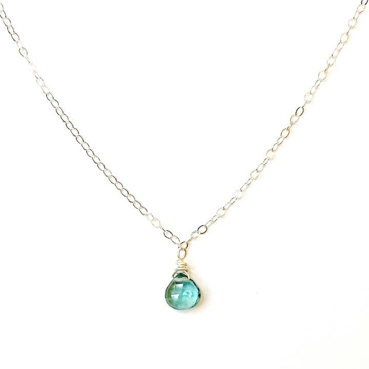 Judy Brandon Jewelry - Wholesale Pendant/Charm Necklace - Indicolite Quartz on Sterling Silver