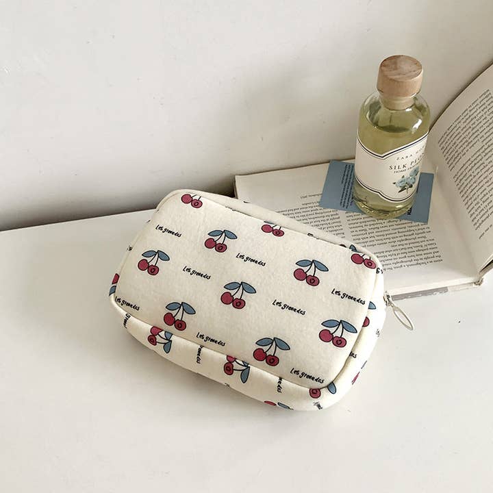 Dipped Shop - Wholesale Makeup/Cosmetic Bag - Cute Large Capacity Cherry Makeup Bag DP25C567