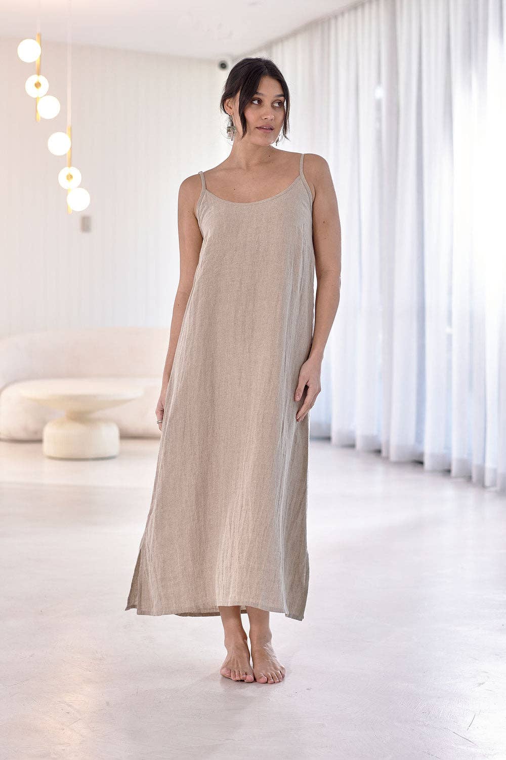 Fundamental Linen Midi - Natural for wholesale on Faire5