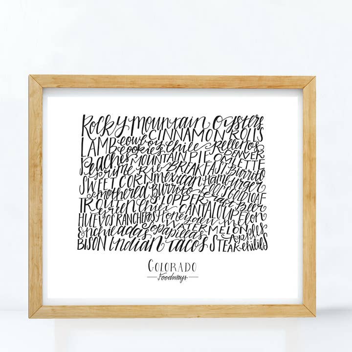 Colorado Foodways Print for wholesale by Stately Made