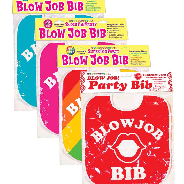 Little Genie Productions - Wholesale Gag Gift/Novelty Gift - Blow Job Bib- Novelty Gag Gift -Rainbow