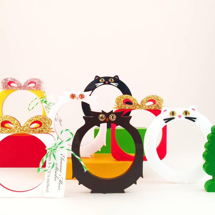 Eleanor Moss Studio - Wholesale Bangle Bracelet - Kids & Baby - Kitty Cat Bangle Bracelet White2