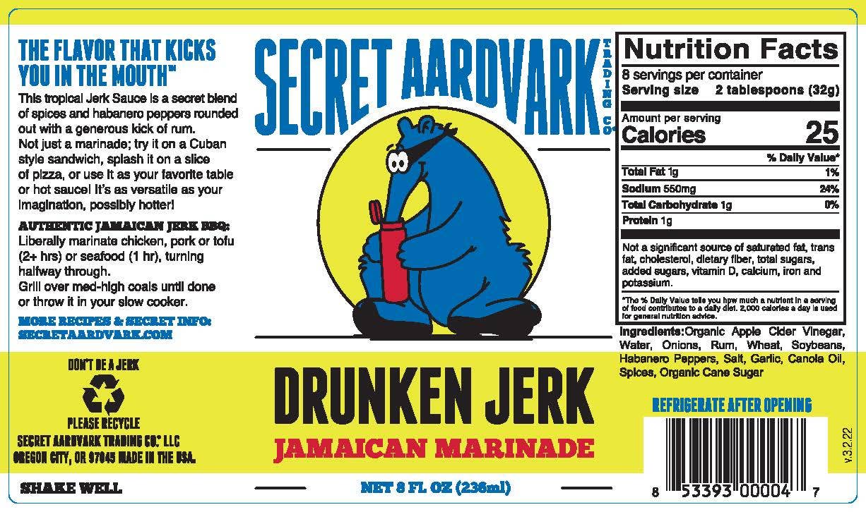 Secret Aardvark Trading Co. - Venta al por mayor Adobo - Marinada jamaicana Drunken Jerk de Secret Aardvark Trading Co.5